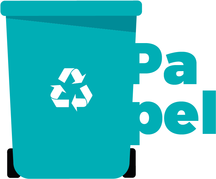 Contenedor Azul - Reciclaje - Paper (1754x1241), Png Download