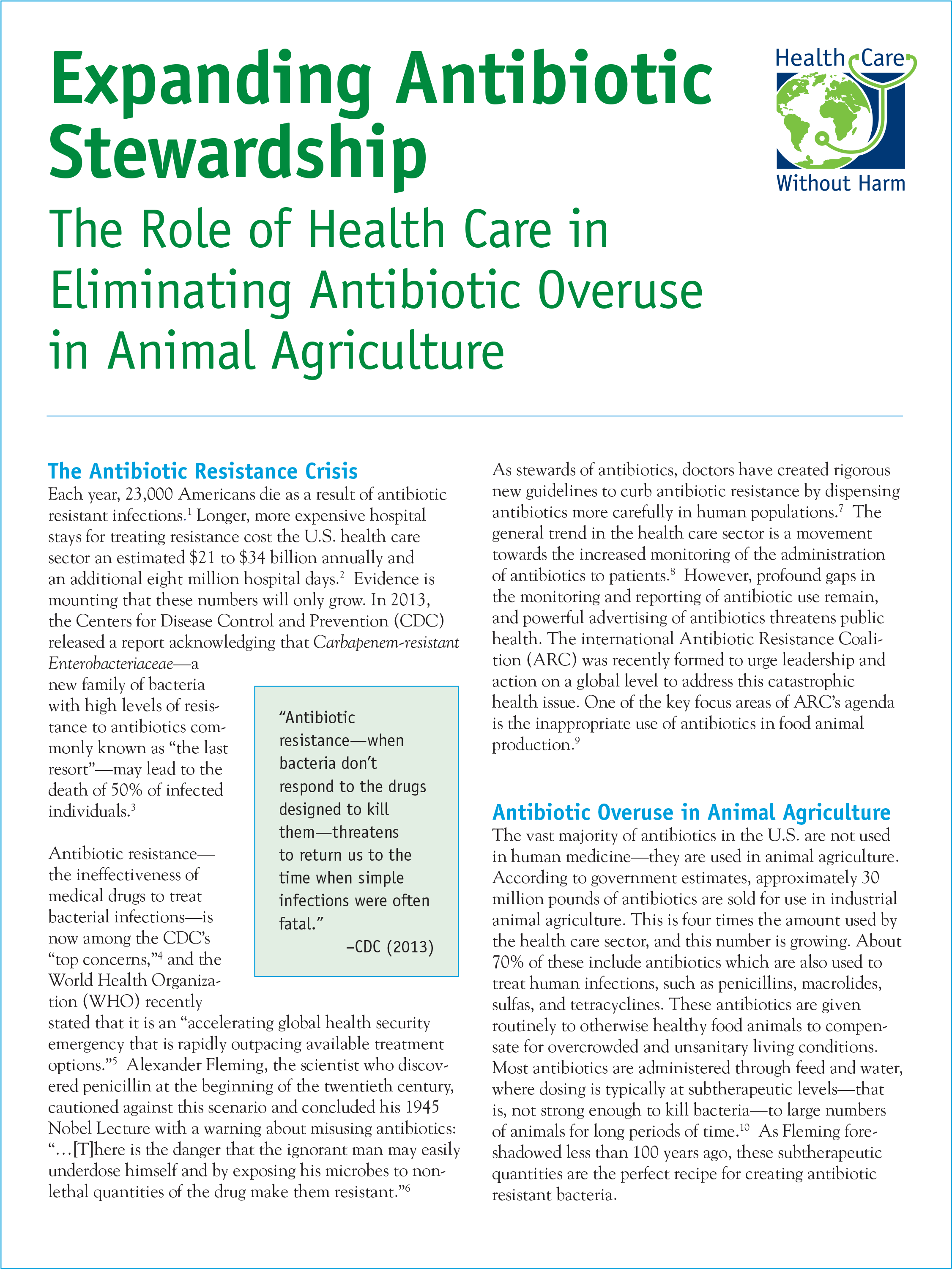Antibiotics In Animal Agriculture - Healthcare Without Harm (2265x3015), Png Download