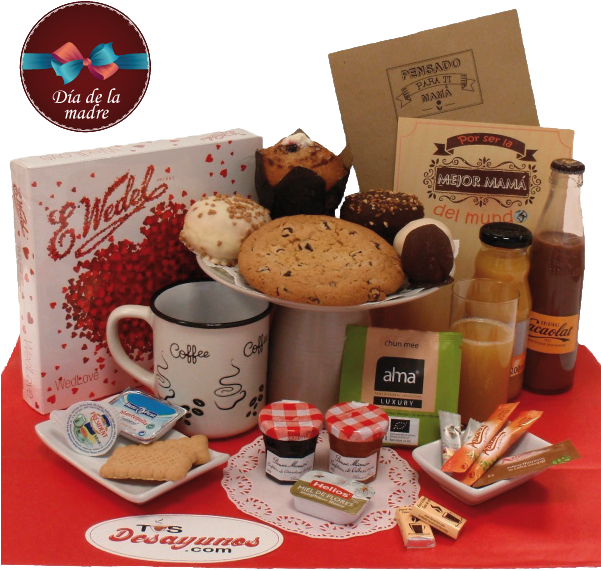 Desayuno A Domicilio Día De La Madre Dulce - E. Wedel 117g Od Serca Czekoladki Mleczne Z Dwuwarstwowym (600x600), Png Download