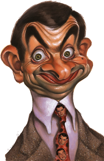 Caricature De Mr Bean (350x533), Png Download