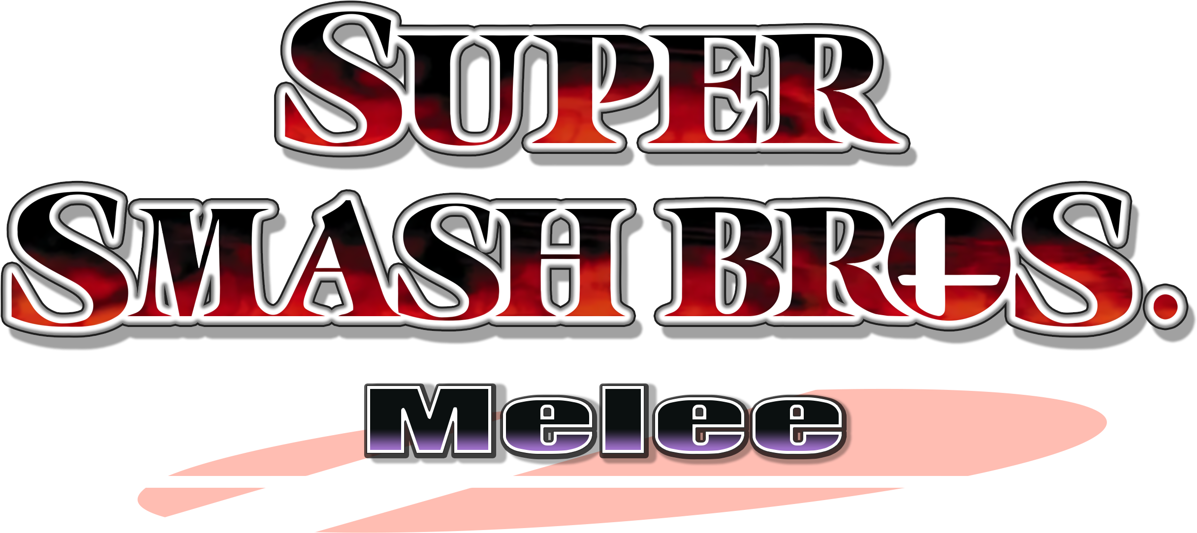 The Melee Logo In Hd Http - Super Smash Bros Melee Logo (1199x592), Png Download
