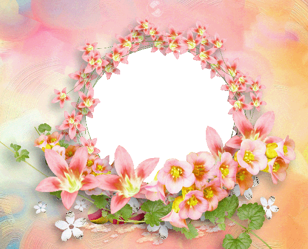 Marco De Flores Png Imagui Marcos De Flores Para Imprimir - Красивая Рамка С Цветами (600x485), Png Download