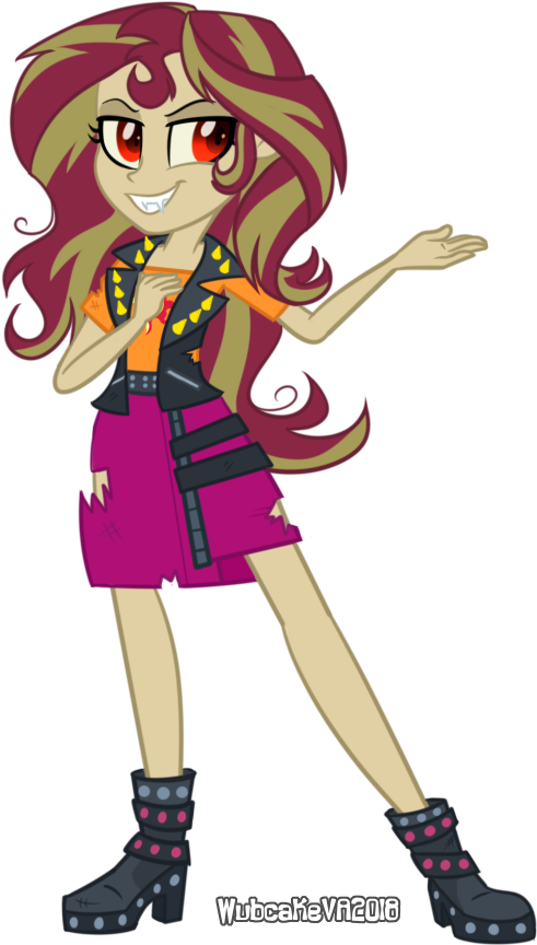 I'm The Friend You Need By Wubcakeva Mi Pequeño Pony, - Sunset Shimmer Vampire Wubcake (540x920), Png Download