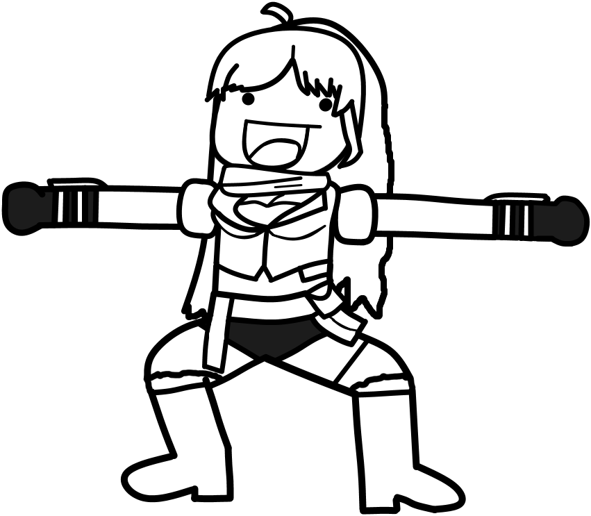 Yang Xiao Long Glynda Goodwitch White Black Line Art - Cartoon (851x743), Png Download