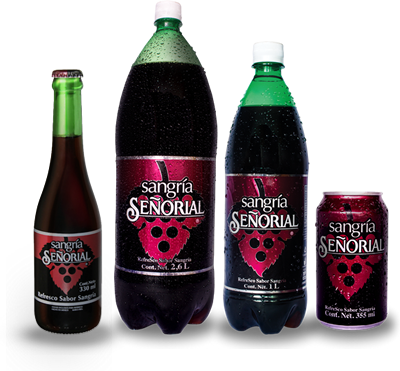 Senorial Carbonated Beverage, Sangria Flavored - 16.9 (400x371), Png Download