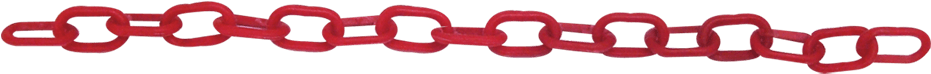 Cadena Plastico 1/8 Roja *3 - Chain (930x403), Png Download