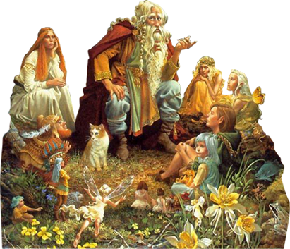 James C Christensen Art (411x353), Png Download