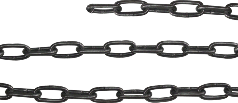 Cadena De Eslabon Pulida 1/8 Código - Chain Black (930x403), Png Download