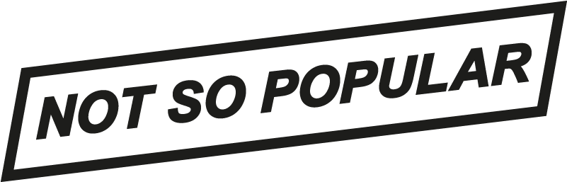 Not So Popular Logo - Not So Popular (900x300), Png Download