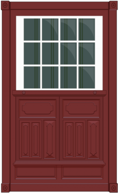 Ventana Tradiconal - Home Door (300x424), Png Download