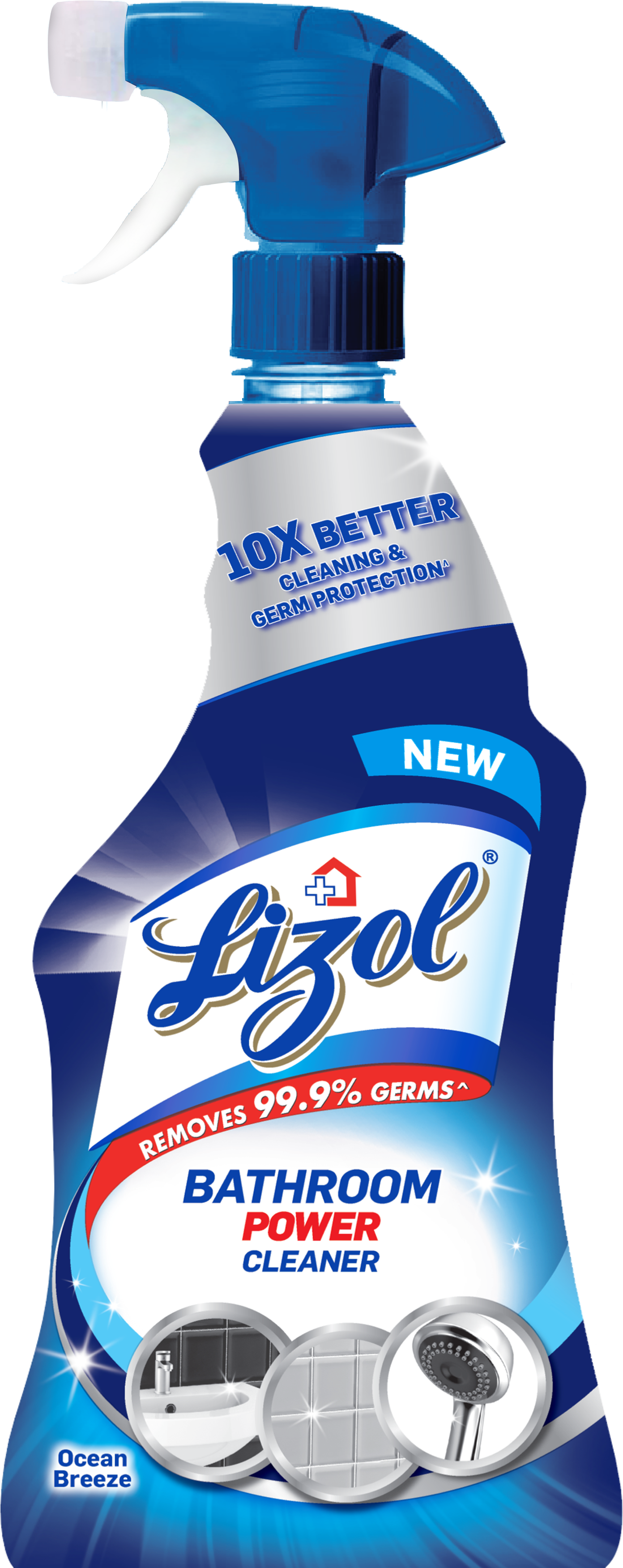 Lizol Bathroom Power Cleaner - Lizol Kitchen Power Cleaner (1800x3600), Png Download