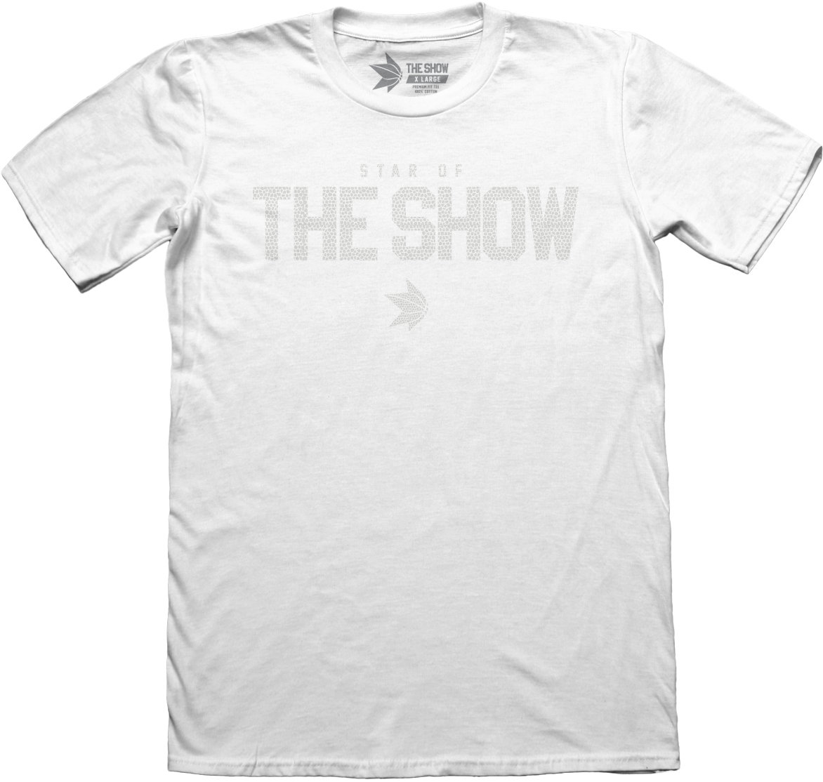 The Show Premium Fit Ghost Grip T-shirt Chrome - T-shirt (1250x1250), Png Download
