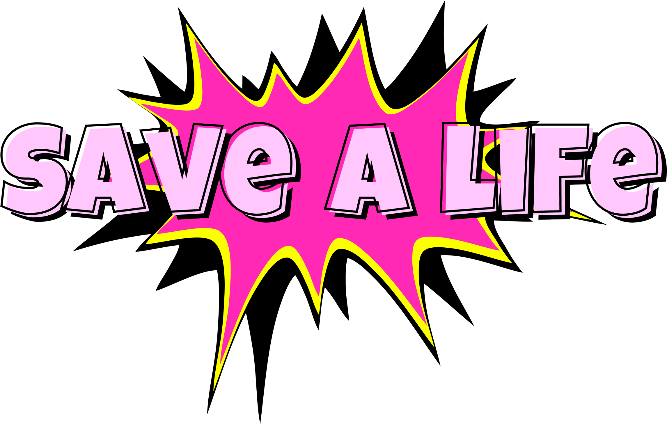Save A Life Starburst Clip Art - Vivian Logo (2300x1500), Png Download