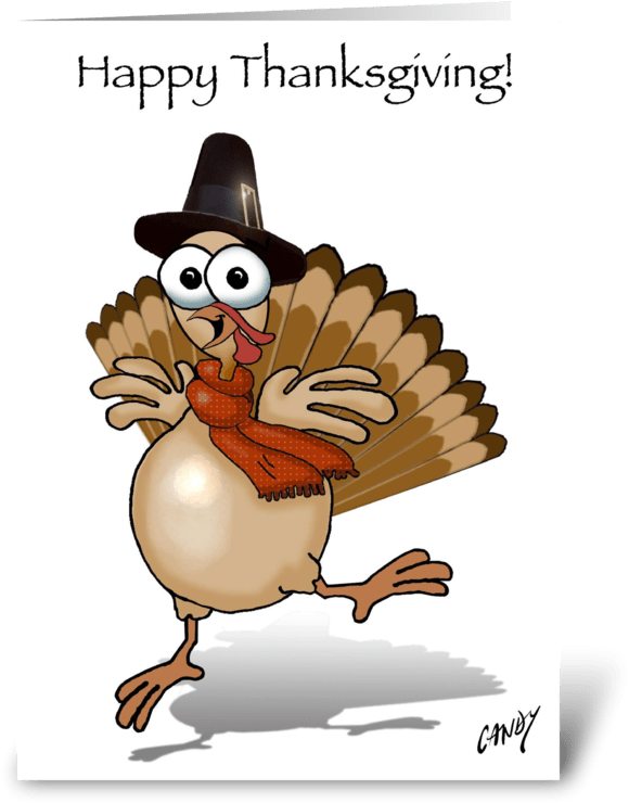 Happy Thanksgiving Turkey Greeting Card - Birthday Turkey (700x792), Png Download