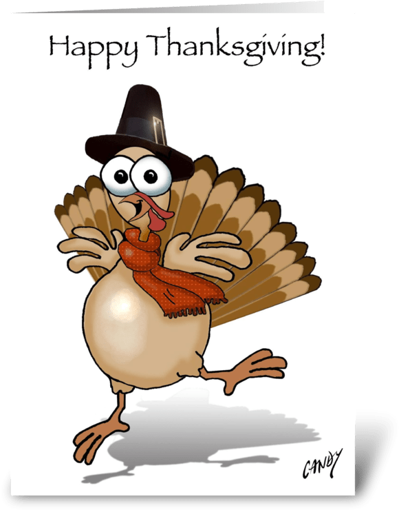 Download Happy Thanksgiving Turkey Greeting Card - Birthday Turkey PNG