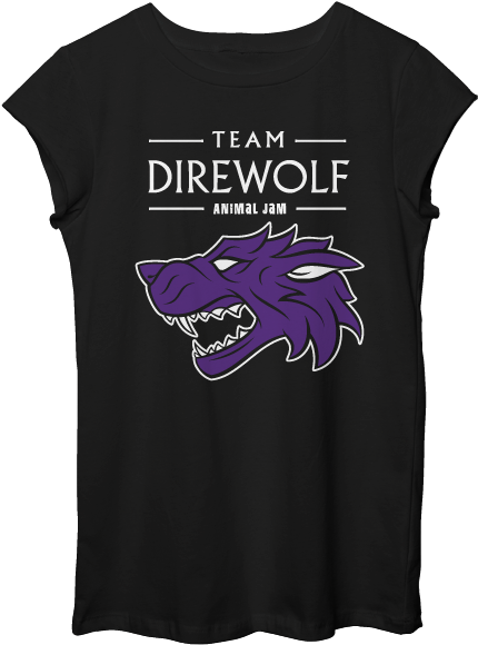 Girls Team Direwolf Tee - Child (527x701), Png Download