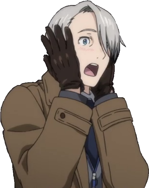 “ Transparent Surprised Viktor ” I Feel This Is A Beginning - Yuri On Ice Funny (547x654), Png Download
