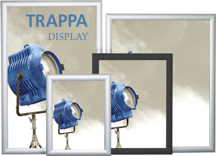 Trappa Poster Frame Display - 40in W X 30in H Each Side 3 Black Snap Frames Prism (700x700), Png Download