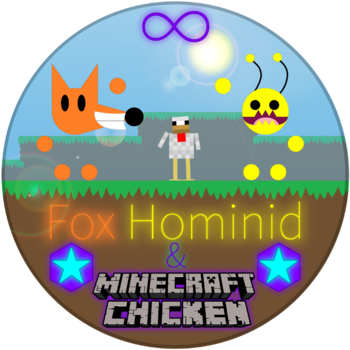Fox Hominid & Minecraft Chicken - Minecraft 2018 Poster Calendar - Online Exclusive (350x350), Png Download