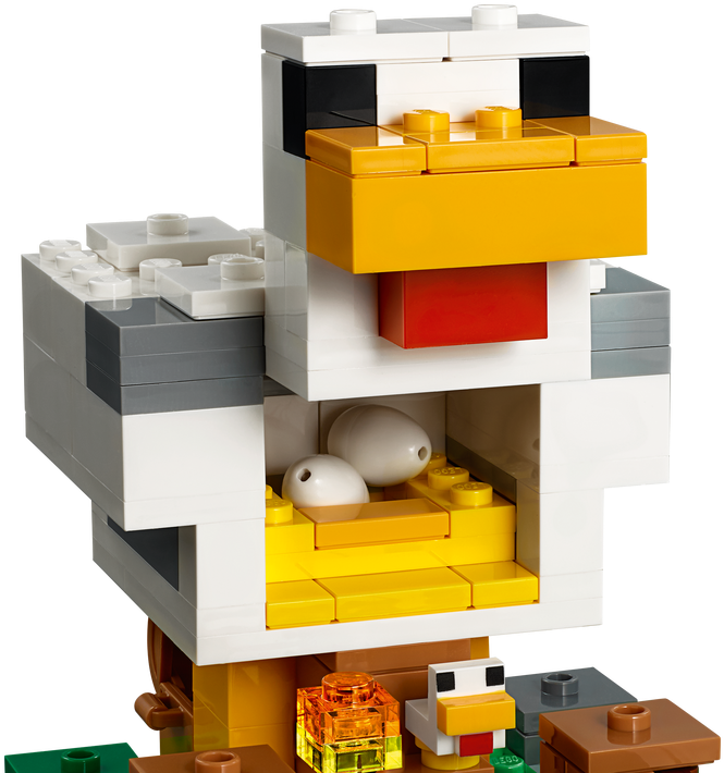 Lego Minecraft - Lego Minecraft The Chicken Coop 21140 (1280x720), Png Download
