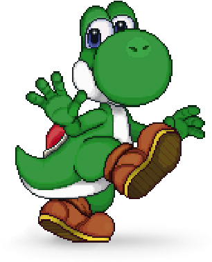 Yoshi Smash Flash 2 (405x452), Png Download