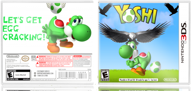 Yoshi 3d Box Art Cover - Yoshi (700x311), Png Download