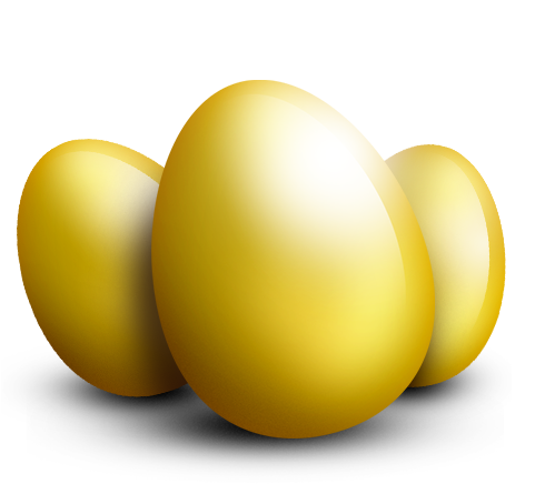 Golden Egg Png - Golden Egg Check (481x436), Png Download