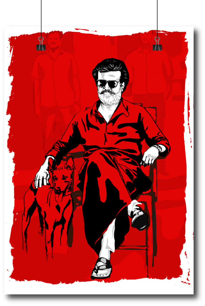 Kaala Rajinkanth-"the King Is Back" Wall Poster/frame - Kaala Poster Kaala (686x1024), Png Download