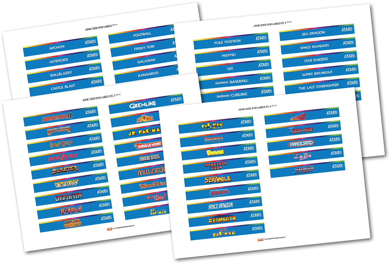 And The Newly Listed 8-bit Conversions In The Atari - Paper (1440x950), Png Download