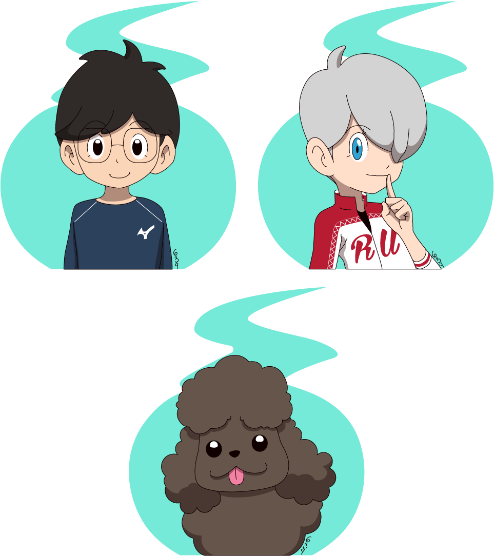 Yuuri On Ice Yuri On Ice Yuuri Katsuki Katsuki Yuri - Cartoon (1018x1148), Png Download