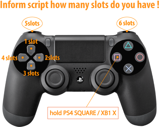 Mod 'weapon Slots' - Ps4 Dual Shock 4 Black (640x480), Png Download