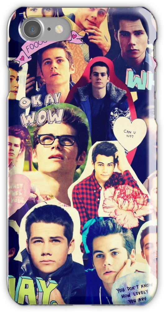 Dylan O'brien Iphone Case Collage Iphone 7 Snap Case - Dylan O'brien (2) White Shell Case (750x1000), Png Download