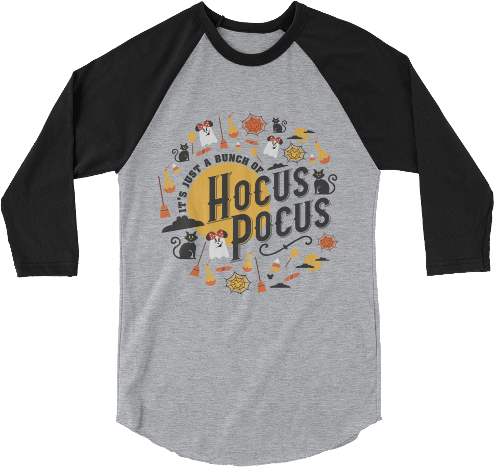 'it's Just A Bunch Of Hocus Pocus' Unisex Raglan - Buddy Murphy T Shirt (1000x1000), Png Download