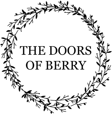 Our Wreath Collections - Berries Wreath Black And White (410x410), Png Download