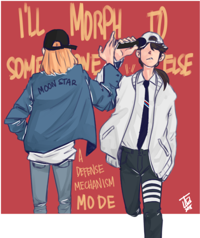 I'm Just A Ghost - Moonbyul (500x523), Png Download