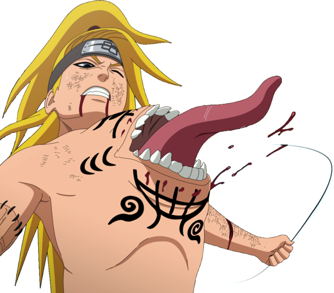 Deidara - Deidara Vs Sasuke (685x600), Png Download