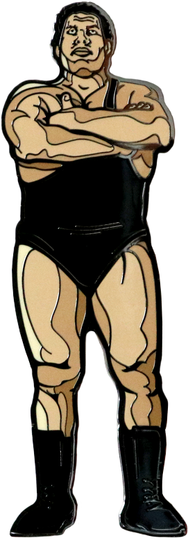 Andre The Giant Pin (500x777), Png Download