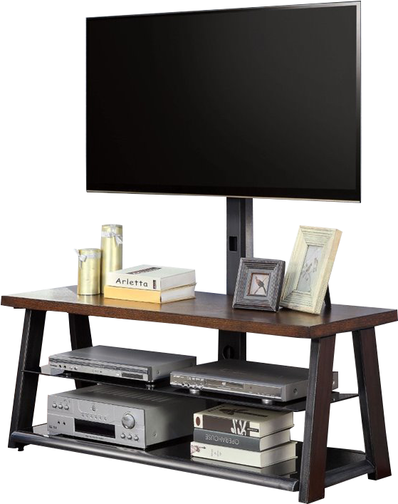 Furniture Of America Ainsley 50" Tv Stand With Mount - Furniture Of America Davant Industrial Tv Console 55-inch (800x800), Png Download