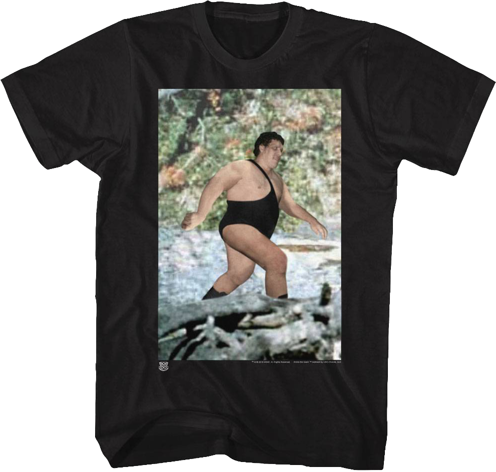 Bigfoot Andre The Giant T-shirt - Clubber Lang Real Man (991x944), Png Download