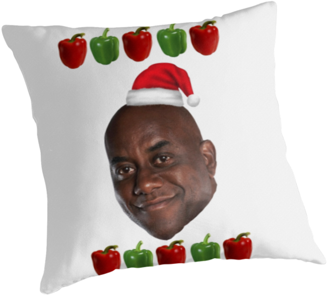 "the Ainsley Harriott Christmas Jumper" Throw Pillows - Christmas Jumper (875x875), Png Download