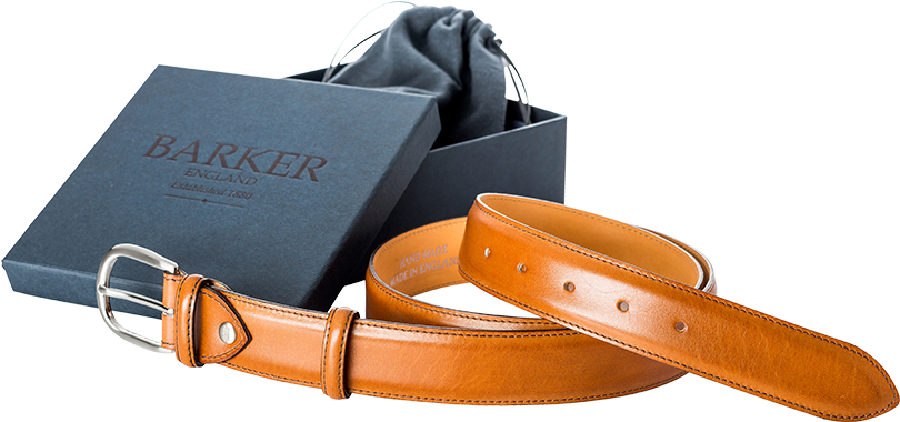 Barker Cedar Calf Belt (940x450), Png Download
