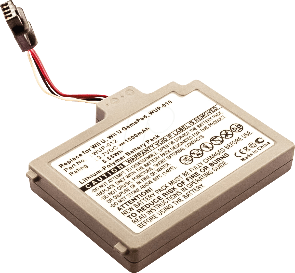 Battery For Nintendo Wii U Gamepad, Li-po, 1500 Mah - Vodafone V625 Hb5a 1h Battery (1158x1072), Png Download
