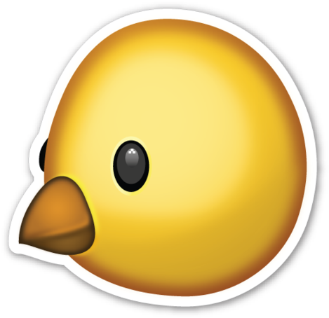 Baby Chick - Emoji Pollo Whatsapp Png (480x459), Png Download