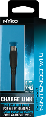 Wii U Charge Link - Nyko Charge Link For Wii U (350x438), Png Download