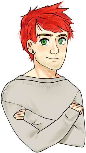 Booty Patrol - Michael Clifford Cute Drawing Cartoon (366x555), Png Download