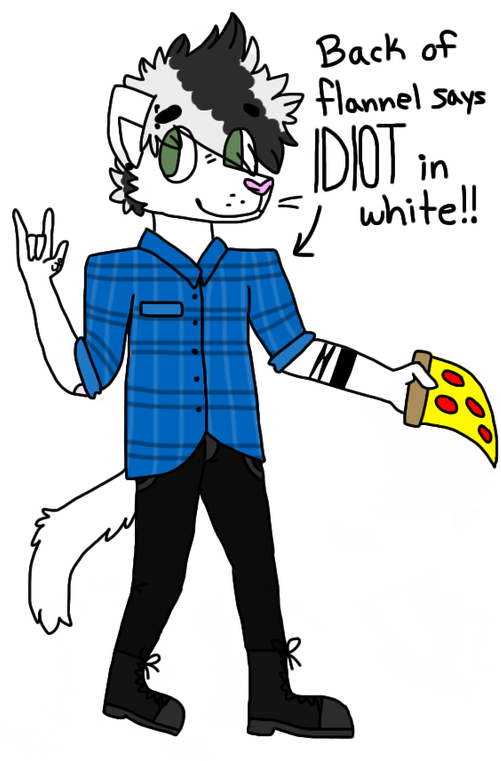 Based On Michael Clifford From 5sos, He's A Cat - Cartoon (533x800), Png Download