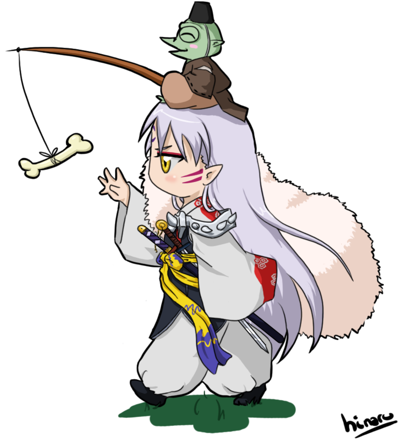 175 Images About Sesshoumaru♡ On We Heart It - Cartoon (900x900), Png Download