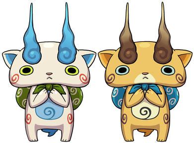 Ok I Learned A Bit About These Little Guys While On - Yokai Watch Komasan And Komajiro (400x400), Png Download