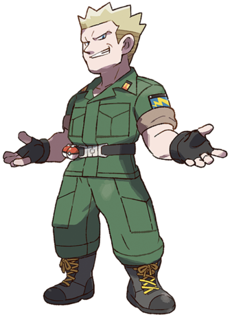 Surge ) - Pokemon Let's Go Lt Surge (350x458), Png Download