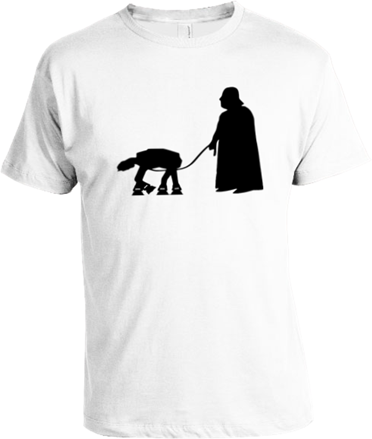 Vader Walking Atat T Shirt - T Shirts Real Madrid (1299x1655), Png Download
